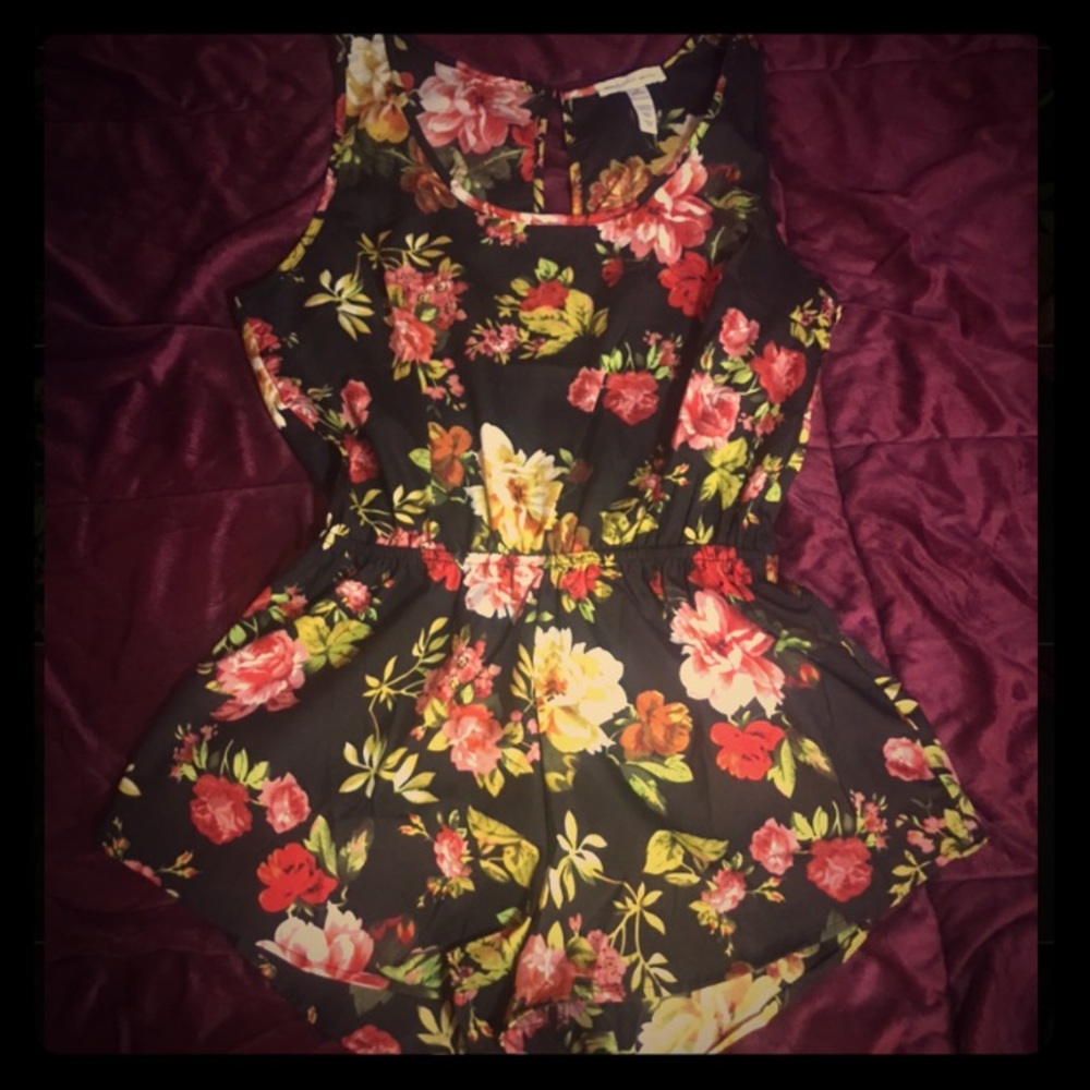 Ambiance Apparel Floral One Piece Romper